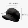 Berets Hats For Women Winter Woman Caps Female Beret Hat Thick Fur Solid Black Coffee Vintage Sboy Cap Chapeau Femme