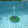 Trädgårdsdekorationer Solar Fountain Pump Lotus Leaf Wrap 6V 1.2 med 8 munstycksdrivet vatten för dammfiskbehållare