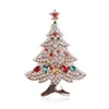 Szpilki broszki świąteczne prezenty dla zimowego drzewa szpilki zwierzęce kobiety dhinestones upuść biżuterię dostarczającą dhzhh