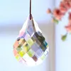 Avize Kristal Muy Bien 75mm Açık Kolye Prizma Güneş Yakalama Cam Kristalleri Avizeler İçin Bahçe Asma Dekorasyon Yüzlü Sanat El Sanatları