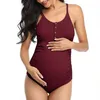 Abiti interi Abito da gravidanza sexy Costume da bagno da spiaggia con volant Costume da bagno a due pezzi per le donne incinte Costumi da bagno premaman Premama Bi260s