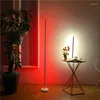 Vloerlampen Noordelijke RGB LED LAMP Dimpelbare streaminglichten Woonkamer Slaapkamer Kantoor Standaard Decor Lichtarmaturen