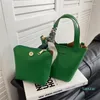 Evening Bags Genuine Leather Lychee Handbag Cowhide Color Matching Basket Luxury Women Fashion Texture Real Bucket Bag