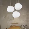 Moderne hanglampen Wit Ronde Globe Glass Hanglamp LED Onregelmatige lichten voor woonkamer Slaapkamer Luminaria Lichtgaringen Kroonluchters LRG022