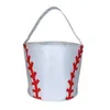 Påskkorg Basketballsport Canvas Totes Football Baseball Soccer Softball Hinks Storage Bag Kids Candy Handväska