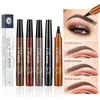 Eyebrow Enhancers NEW IN Four-Pronged Eyebrows Pencil Eyebrowed Brush Split Liquid Waterproof Long-Lasting Enhancer Pencil