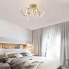 Anhänger Lampen Moderne Einfache Led Luxus Kronleuchter Wohnkultur Rose Gold K9 Kristall Deco Leuchten Wohnzimmer Schlafzimmer Hängelampe