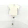 Сублимация пустая выдвижная сетчатая рубашка для магнитной рубашки Держатель барабаны металлический клип MDF Hot Transfer Printing Значки печати FY5904 0408