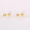 Stud Earrings Aide 925 Sterling Silver Imitation Pearl For Women Simple Small Earring Jewel Wedding Gift Mujer Boucle D'oreille