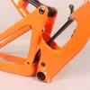 27.5er 29er Full Suspension Mountain Bike Frame FM831 AM Type Custom Paint Orange Laser logo Max tire 29X2.4