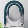 Toilet Seat Covers Thicken Four Seasons Universal Clashing Color Pad Soft Warm Zipper Cover Knitted O-shaped Bathroom Mat