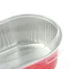 Bakeware Tools 10st aluminium folie bakning kopp värmebeständig kakor mögel med lock cupcake