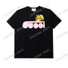 xinxinbuy Men designer Tee t shirt Paris letters Squirrel print short sleeve cotton women white black Apricot S-2XL