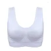 Yoga outfit Fan Sweet S-4XL Sports trådlös Vest Bra andningsbar sömlös BRALETTE SUCKSKAPT PUSH PUSH UP BRASSIERE Sleep Women Underwear