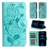 Samsung S23 Ultra Plus A23E A04 4G A23 A13 A03 Core Galaxy A53 A53 A33 5G Imprint Floral Credit ID Card Card Slot Holder Fashion Pouch Pouchのレッドローズフラワーレザーウォレットケースケース