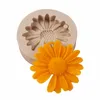 Moldes de cozimento Flores Daisies Resina Silicone Mold Kitchen Tool Bolo Diy Bolo de chocolate Darrant Decoração de pastelaria de sobremesa de renda de renda