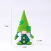 St Patricks Günü Tomte Gnome Yüzsüz Peluş Bebek İrlanda Festivali Şanslı Yonca Tavşanı Peluş Cüce Günü Paskalya Dekor Hediyeleri CPA4456 SS1220