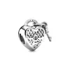 Silver 925 Sterling Sier Lämplig för Pandora Charm Beads Family Armband Halsband Diy Ladies Fashion Luxury Jewely Drop Delivery DH6D5