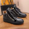 Designer Sneakers Hommes Chaussures Zipper Platform Trainers Claskin Black Velvet Rehausser Chaussure All-match High Top Sneaker Vintage Women Trainer