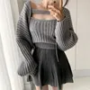 Kadın Sweaters Sonbahar Kış Seksi Kadın Kazak Kare Kare Elastik Triko Kız için Sevimli Kız Elegant Moda Yün Külot Üstler 24102