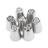 Baking Tools Mold 8Pcs/Set Stainless Steel Russian Nozzles Fondant Icing Piping Tips Coupler Set Pastry Cake Decorating