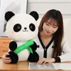 50cm Kawaii Soft Holding Bamboo Panda Plush Doll Toys Cute Peluche Ufficio Pisolino Cuscino Comfort per la casa Cuscino Regali di Natale