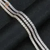 Moissanite jóias homens mulheres 3mm 4mm 5mm colar diamante vvs 925 prata esterlina tênis chains309z