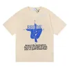 Xiov Men'sTシャツ2023新しいファッションブランドRhude Little Popular Yoga Compass男性と女性のための半袖