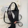 الأكياس المسائية جلدية حقيقية Lychee Handbag Cowwhide Color Matching Starch Women Women Fashion Massure Base Real Ducket Bag