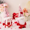 Articoli per feste San Valentino Gnomi Mr Mrs Svedese Tomte fatti a mano Ornamenti di peluche Regalo di San Valentino PHJK2212