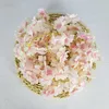 Dekorativa blommor 135 huvuden Cherry Blossom Silk Artificial Vine Sakura Hanging For Wedding Wall Decoration Fake Leavse Garland Wreath