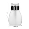Förvaringsflaskor 250 ml plastfyllningsbar flaskpress Pumpande nagellackborttagare Pump Split Cleaner Alcohol Makeup