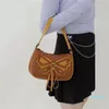 Torby wieczorowe Butterfly Vintage Casual Women Bag Pu skórzane ramię dziewczynka torebka panie pod pachami moda