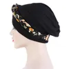 Ethnic Clothing Muslim Print Hijab Bandanas Women Turban Braid Folding Cross Knotted Hair Chemo Cancer Cap Inner Hat Africa Headwrap