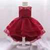 Fille robe bébé filles robe princesse de Noël 1 an de fête d'anniversaire en dentelle baptême blanc infantile d'hiver né robe de baptême