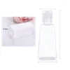 Storage Bottles 10pcs 30ml Trapezoidal Empty Hand Sanitizer Refillable Plastic Container Transparent Flip Cap Bottle Spray