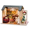 Doll House Accessories Cutebee Miniature Diy Dollhouse med möbler Trä Casa Ama Toys for Children Birthday Present Z007 220317 D DHBOI