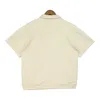 DQ0L Herrarna T -shirt 2023 Nya modemärke Rhude X McLaren Co us Alphabet Brodery Sport Casual Polo Pullover