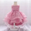 Fille robe bébé filles robe princesse de Noël 1 an de fête d'anniversaire en dentelle baptême blanc infantile d'hiver né robe de baptême