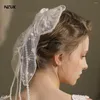 Kopfbedeckungen NZUK Hairwear Spitze Perlen Haarnadel Hochzeit Zubehör für Frauen Schmetterlingsform handgemachte Perlen Haarschmuck Braut Kopfschmuck