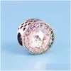 Charms 925 Sterling Sier Logo Original Box For Pandora Color Crytal Diamond Bracelet European Beads Jewelry Making Drop Delivery Fin Dhr7Q