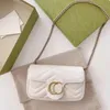 5a designers sacos feminino bolsa de ombro marmont bolsa mensageiro bolsas de moda bolsas metálicas clássicas crossbody clutch669