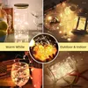 Строки 8 режимов таймер водонепроницаемый аккумулятор Cooper Wire Wirel Fairy String Light Lamp для садовой вечеринки в помещении и наружном декоре