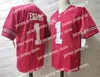Amerikan Koleji Futbol Giyim NCAA Bowers Futbol Forması Kelee Stetson Bennett IV 19 Brock Ringo Kırmızı Beyaz Koleji Erkek Dikişli 150. Yeni Formalar