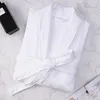 Women's Sleepwear Summer Waffle Cotton Bathrobe For Men Women Thin Section Absorbent Kimono Robe Trendyol Spring Home Clothes