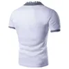 Designer T-shirt Men's Casual High Street Summer Vintage Kort ärm Svart vit storlek 2xl Y2212