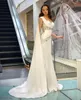 Vestidos glamourosos de noiva de sereia alta cintura amor