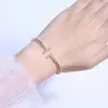 Women Designer Bangles Double T Bracelets Fashion Luxury jewelry Bracelets Fritillary 925 Silver Diamond Bangle