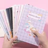 4pcs/lot sevimli kawaii dergi günlük not defteri ile çizgili kağıt A5 Notepad Planlayıcı Kitabı Kırtıllık Okulu Öğrenci Hediyeleri