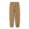 Fashion designer pants man woman embroidered full classic double G elastic drawstring Harun leggings casual pants for lovers AAAAA1